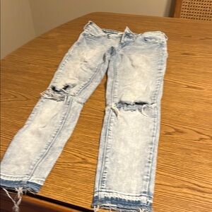 Bullhead Mid Rise Light Blue Denim